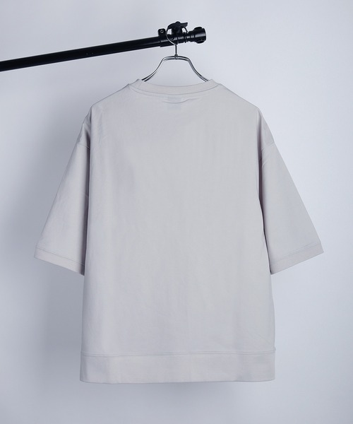 GERRY（ジェリー）の「GERRY 接触冷感 UVカット ワイドシルエット カレッジロゴ 半袖スウェット（Tシャツ/カットソー・メンズ・ライトグレー/アイボリー/ブラック・LL/L/M）」の12枚目の写真