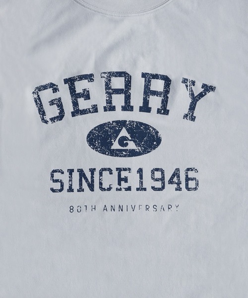 GERRY（ジェリー）の「GERRY 接触冷感 UVカット ワイドシルエット カレッジロゴ 半袖スウェット（Tシャツ/カットソー・メンズ・ライトグレー/アイボリー/ブラック・LL/L/M）」の13枚目の写真