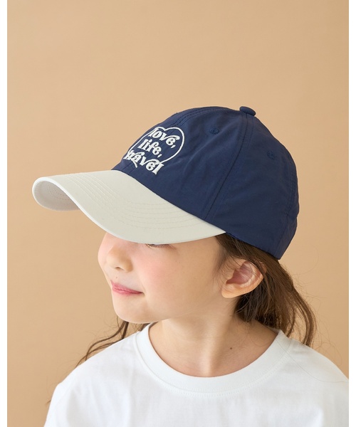 Lycee mine（リセマイン）の「ハートロゴ刺しゅうキャップ（キャップ・キッズ・ネイビー/クリーム/ベビーピンク・F）」の13枚目の写真