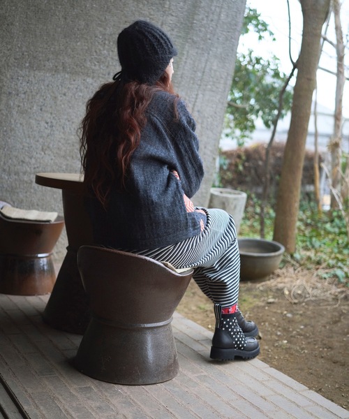 JUCO.(ジュコ)の「夜のドットブーツ(パンプス・レディース・ブラック・23cm/23.5cm/24cm/24.5cm/25cm/25.5cm/26.5cm)」の3枚目の写真