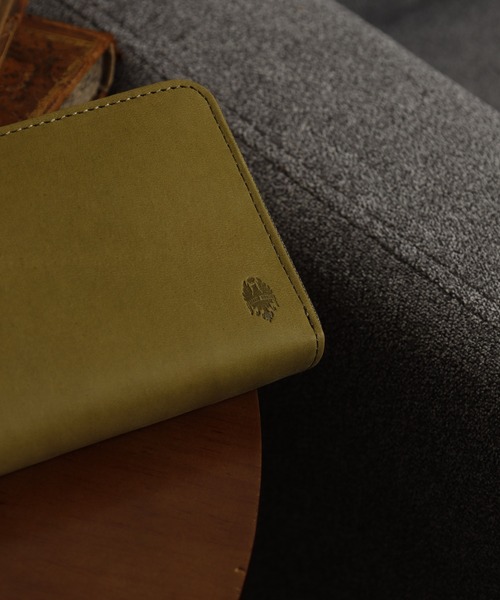FUNALIVE（ファンアライブ）の「Bianchi ヌバック革ラウンドファスナーロングウォレット（財布・メンズ・グリーン・フリー）」の5枚目の写真