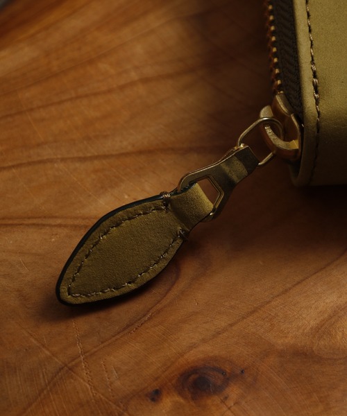 FUNALIVE（ファンアライブ）の「Bianchi ヌバック革ラウンドファスナーロングウォレット（財布・メンズ・グリーン・フリー）」の7枚目の写真