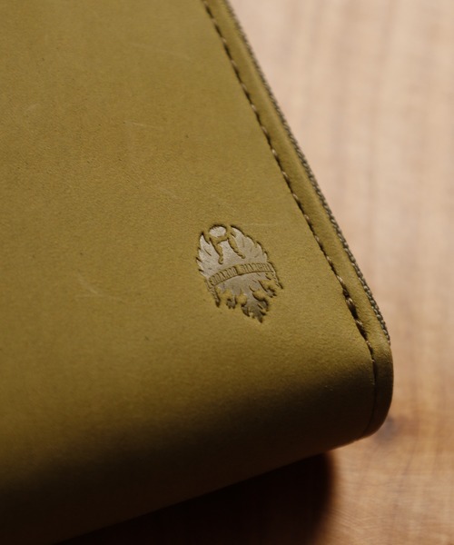 FUNALIVE（ファンアライブ）の「Bianchi ヌバック革ラウンドファスナーロングウォレット（財布・メンズ・グリーン・フリー）」の6枚目の写真