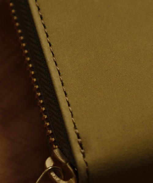 FUNALIVE（ファンアライブ）の「Bianchi ヌバック革ラウンドファスナーロングウォレット（財布・メンズ・グリーン・フリー）」の8枚目の写真