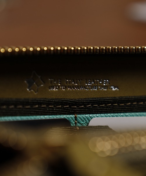 FUNALIVE（ファンアライブ）の「Bianchi ヌバック革ラウンドファスナーロングウォレット（財布・メンズ・グリーン・フリー）」の12枚目の写真