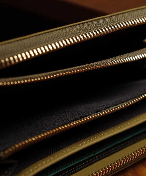 FUNALIVE（ファンアライブ）の「Bianchi ヌバック革ラウンドファスナーロングウォレット（財布・メンズ・グリーン・フリー）」の18枚目の写真