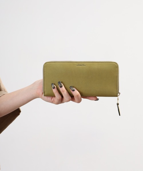 FUNALIVE（ファンアライブ）の「Bianchi ヌバック革ラウンドファスナーロングウォレット（財布・メンズ・グリーン・フリー）」の19枚目の写真