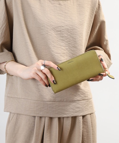 FUNALIVE（ファンアライブ）の「Bianchi ヌバック革ラウンドファスナーロングウォレット（財布・メンズ・グリーン・フリー）」の20枚目の写真