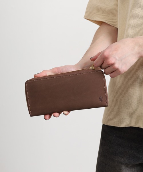 FUNALIVE（ファンアライブ）の「Bianchi ヌバック革ラウンドファスナーロングウォレット（財布・メンズ・グリーン・フリー）」の22枚目の写真