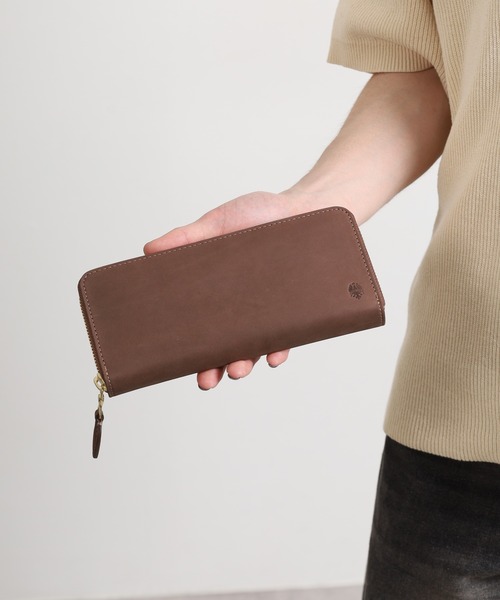 FUNALIVE（ファンアライブ）の「Bianchi ヌバック革ラウンドファスナーロングウォレット（財布・メンズ・グリーン・フリー）」の21枚目の写真