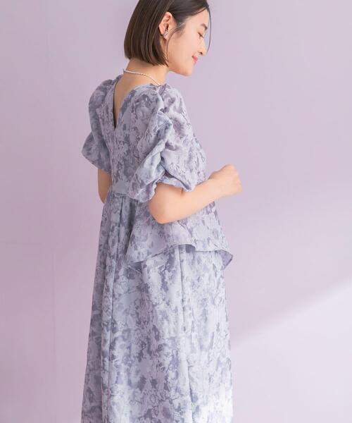 URBAN RESEARCH ROSSO WOMEN（アーバンリサーチ　ロッソ）の「ANDRESD　JACQUARD DRESS（ワンピース・レディース・グレー/ライトグレー・MEDIUM）」の2枚目の写真
