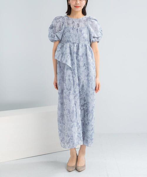 URBAN RESEARCH ROSSO WOMEN（アーバンリサーチ　ロッソ）の「ANDRESD　JACQUARD DRESS（ワンピース・レディース・グレー/ライトグレー・MEDIUM）」の4枚目の写真