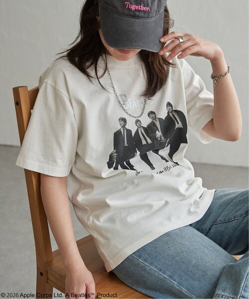 The Beatles(ザビートルズ)の「THE BEATLES ザ ビートルズ レコードプリントTシャツ(Tシャツ/カットソー・メンズ・チャコール/ホワイト/ブラウン・S/M/L/LL)」の22枚目の写真