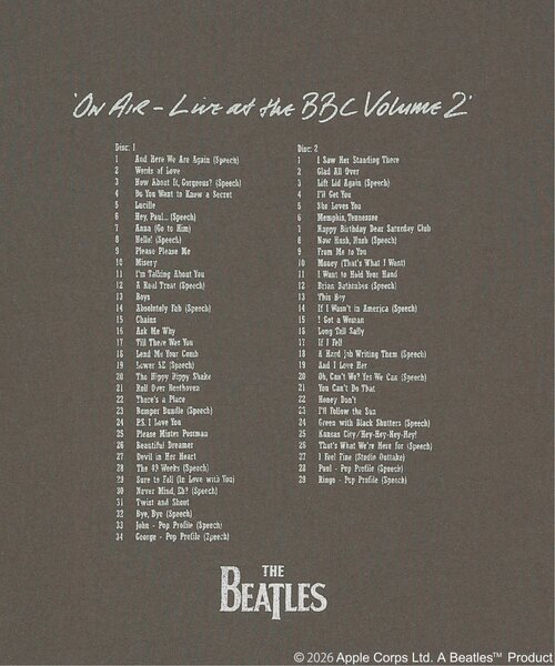 The Beatles(ザビートルズ)の「THE BEATLES ザ ビートルズ レコードプリントTシャツ(Tシャツ/カットソー・メンズ・チャコール/ホワイト/ブラウン・S/M/L/LL)」の19枚目の写真