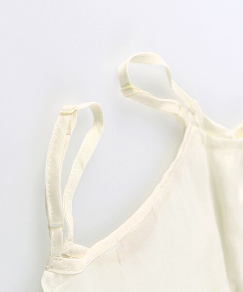 BRANSHES(ブランシェス)の「フリルキャミソール(タンクトップ・キッズ・アイボリー/ブラック・M/S/L/XL)」の9枚目の写真
