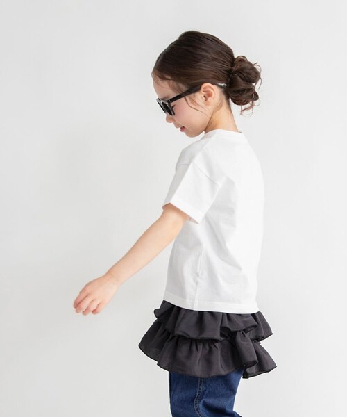 BRANSHES(ブランシェス)の「フリルキャミソール(タンクトップ・キッズ・アイボリー/ブラック・M/S/L/XL)」の15枚目の写真