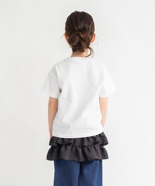 BRANSHES(ブランシェス)の「フリルキャミソール(タンクトップ・キッズ・アイボリー/ブラック・M/S/L/XL)」の17枚目の写真