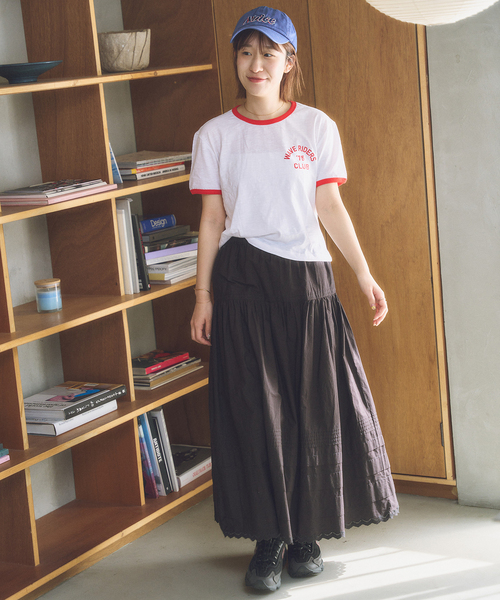 U by SPICK&SPAN(ユーバイスピックアンドスパン)の「NOICE / ノイス W CRACKED RINGER T-SHIRTS(Tシャツ/カットソー・レディース・ホワイト・SMALL)」の11枚目の写真