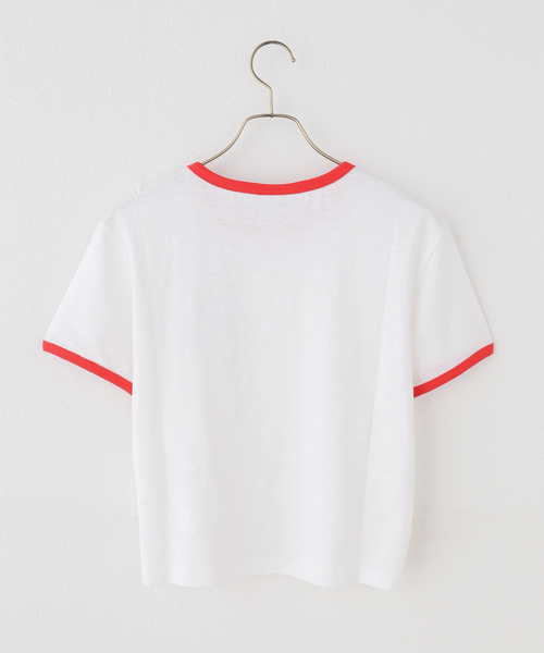 U by SPICK&SPAN(ユーバイスピックアンドスパン)の「NOICE / ノイス W CRACKED RINGER T-SHIRTS(Tシャツ/カットソー・レディース・ホワイト・SMALL)」の9枚目の写真