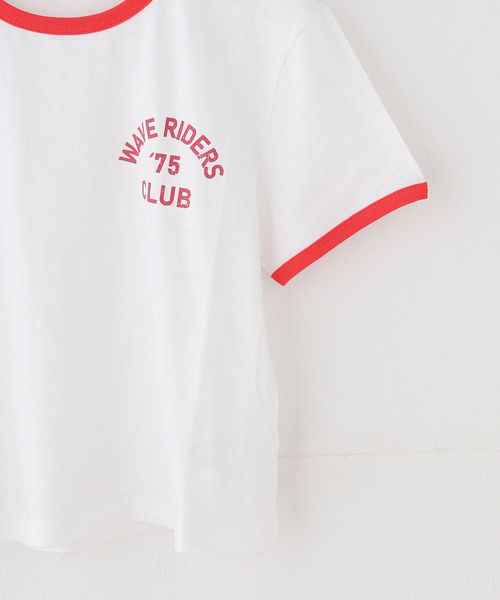 U by SPICK&SPAN(ユーバイスピックアンドスパン)の「NOICE / ノイス W CRACKED RINGER T-SHIRTS(Tシャツ/カットソー・レディース・ホワイト・SMALL)」の8枚目の写真