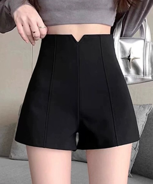 SHEPP（シープ）の「フロントスリット風 センターラインショートパンツ（その他パンツ・レディース・ホワイト/ブラック・M/S）」の18枚目の写真