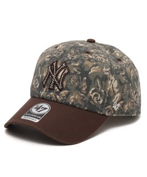 '47（フォーティーセブン）の「47 x ATMOS PINK CLEAN UP YANKEES RHINESTONE ROSE CAMO / 47 x アトモス ピンク クリーン アップ ヤンキース ラインストーン ローズカモ【SP】（キャップ）」