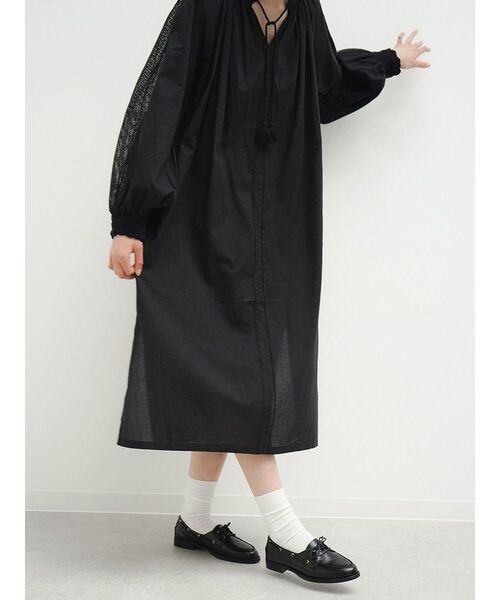 FIKA.（フィーカ）の「Cotton crochet lace onepiece（ワンピース・レディース・ブラック/オフホワイト・MEDIUM）」の18枚目の写真
