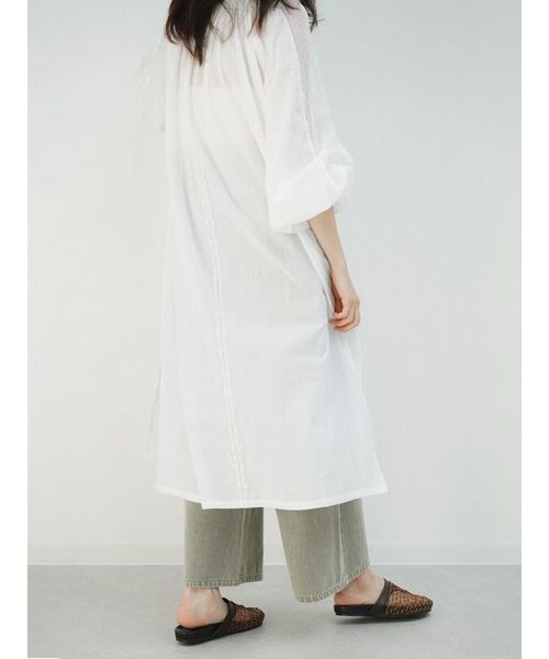 FIKA.（フィーカ）の「Cotton crochet lace onepiece（ワンピース・レディース・ブラック/オフホワイト・MEDIUM）」の4枚目の写真
