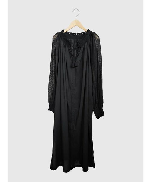FIKA.（フィーカ）の「Cotton crochet lace onepiece（ワンピース・レディース・ブラック/オフホワイト・MEDIUM）」の8枚目の写真