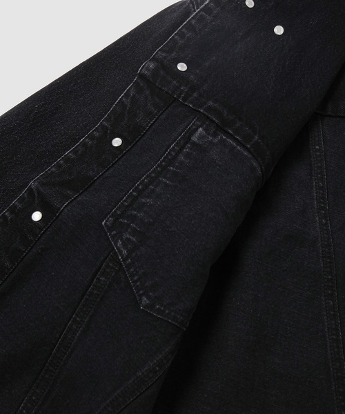 entire studios(エンタイアスタジオ)の「SHRUNKEN DENIM JACKET(デニムジャケット・メンズ・ブラック系その他・M/L)」の6枚目の写真