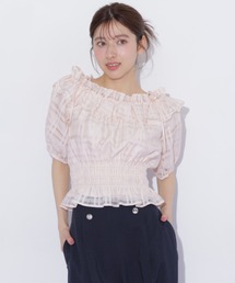 ppp♡ジルバイジルスチュアート今期新作花柄刺繍ブラウス JILL by JILL STUART｜ジル バイ ジル スチュアートのシャツ/ブラウス