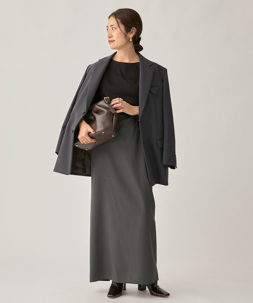 VERMEIL par iena（ヴェルメイユパーイエナ）の「《追加》Ballet neck RIB プルオーバー（Tシャツ/カットソー・レディース・ブラック/ホワイト・FREE）」の10枚目の写真