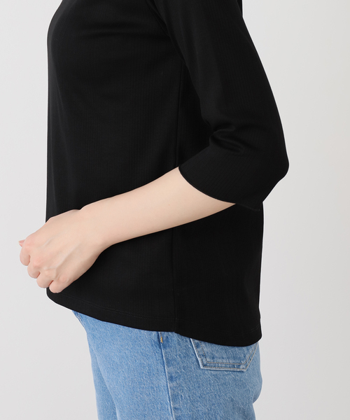 VERMEIL par iena（ヴェルメイユパーイエナ）の「《追加》Ballet neck RIB プルオーバー（Tシャツ/カットソー・レディース・ブラック/ホワイト・FREE）」の22枚目の写真