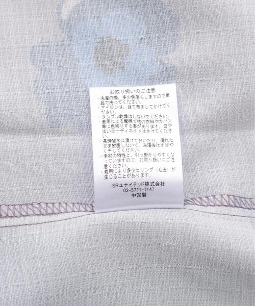 BEAVER（ビーバー）の「B omnivore/ビーオムニボー　FLOWER S/S SHIRT（シャツ/ブラウス・メンズ・グレー/ブラック・M/L）」の7枚目の写真