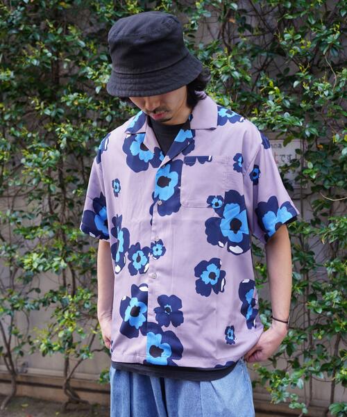 BEAVER（ビーバー）の「B omnivore/ビーオムニボー　FLOWER S/S SHIRT（シャツ/ブラウス・メンズ・グレー/ブラック・M/L）」の10枚目の写真