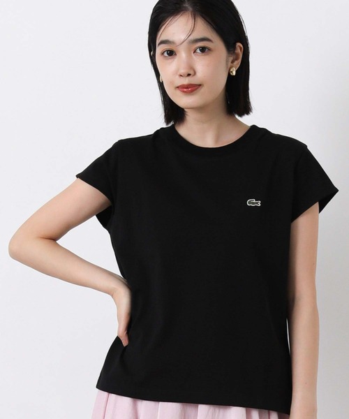 LACOSTE(ラコステ)の「ラコステフレンチスリーブカットソー(Tシャツ/カットソー・レディース・ブラック/オフホワイト・FREE)」の15枚目の写真