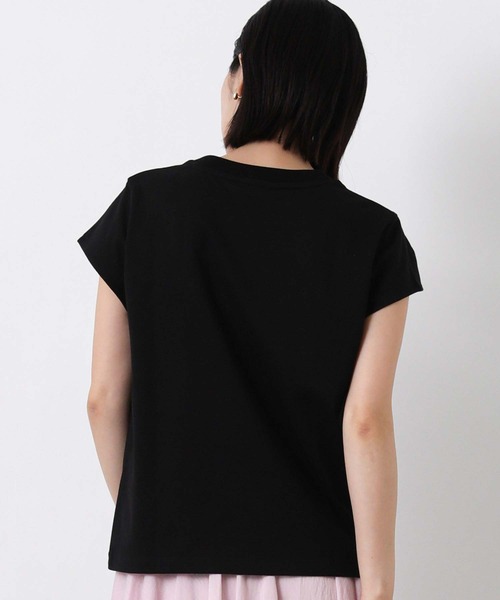 LACOSTE(ラコステ)の「ラコステフレンチスリーブカットソー(Tシャツ/カットソー・レディース・ブラック/オフホワイト・FREE)」の17枚目の写真