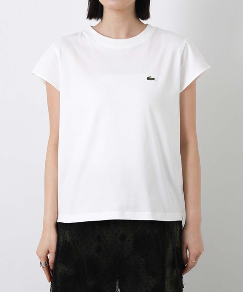 LACOSTE(ラコステ)の「ラコステフレンチスリーブカットソー(Tシャツ/カットソー・レディース・ブラック/オフホワイト・FREE)」の19枚目の写真