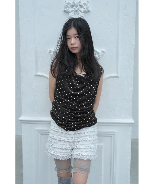 Smyeon(スミョン)の「Handmade lace frill shorts/ハンドメイド レースフリルショートパンツ(その他パンツ・レディース・ホワイト・FREE)」の14枚目の写真