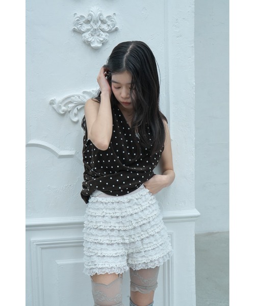 Smyeon(スミョン)の「Handmade lace frill shorts/ハンドメイド レースフリルショートパンツ(その他パンツ・レディース・ホワイト・FREE)」の16枚目の写真