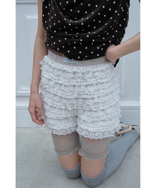 Smyeon(スミョン)の「Handmade lace frill shorts/ハンドメイド レースフリルショートパンツ(その他パンツ・レディース・ホワイト・FREE)」の19枚目の写真