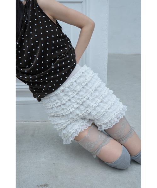 Smyeon(スミョン)の「Handmade lace frill shorts/ハンドメイド レースフリルショートパンツ(その他パンツ・レディース・ホワイト・FREE)」の20枚目の写真