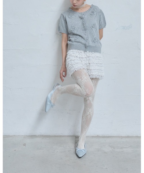 Smyeon(スミョン)の「Handmade lace frill shorts/ハンドメイド レースフリルショートパンツ(その他パンツ・レディース・ホワイト・FREE)」の7枚目の写真
