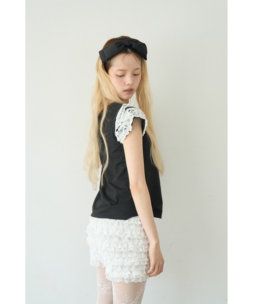 Smyeon(スミョン)の「Handmade lace frill shorts/ハンドメイド レースフリルショートパンツ(その他パンツ・レディース・ホワイト・FREE)」の10枚目の写真