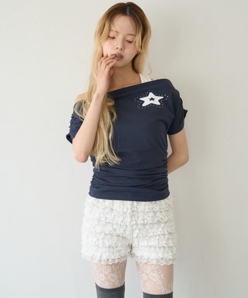Smyeon(スミョン)の「Handmade lace frill shorts/ハンドメイド レースフリルショートパンツ(その他パンツ・レディース・ホワイト・FREE)」の22枚目の写真