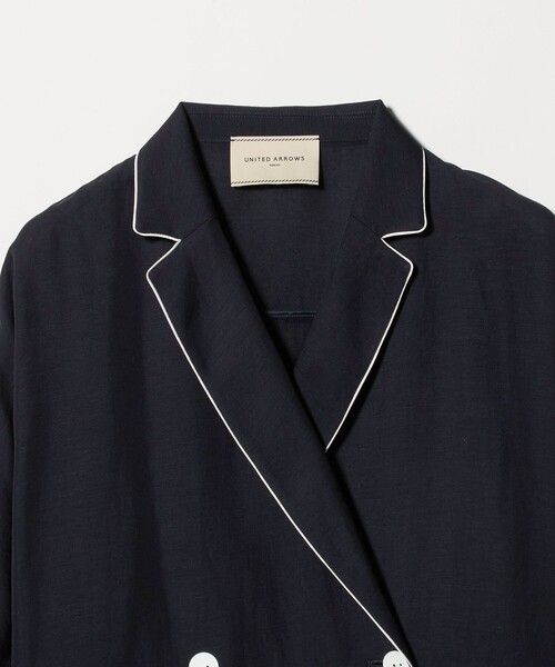 UNITED ARROWS(ユナイテッドアローズ)の「パイピング ドルマン ブラウス ジャケット ‐ウォッシャブル‐(テーラードジャケット・レディース・オフホワイト/ブラック/ネイビー・FREE)」の14枚目の写真
