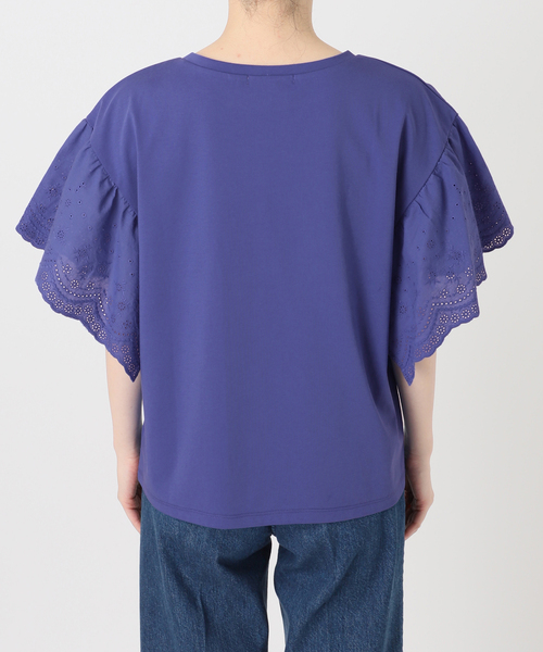 B.C STOCK(ベーセーストック)の「ウォッシャブル / add Function レーススリーブ天竺プルオーバー(Tシャツ/カットソー・レディース・ホワイト/ブラウン/ブルー系その他・FREE)」の11枚目の写真