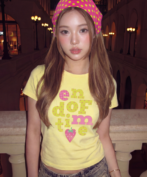 GRAVER（グレーバー）の「[ユニセックス]END OF TIME BERRY スリム半袖Tシャツ_4色（Tシャツ/カットソー・レディース・ブラック/スカイブルー/ホワイト/イエロー・X-SMALL）」の6枚目の写真