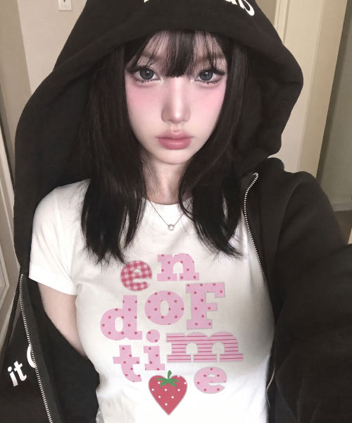 GRAVER（グレーバー）の「[ユニセックス]END OF TIME BERRY スリム半袖Tシャツ_4色（Tシャツ/カットソー・レディース・ブラック/スカイブルー/ホワイト/イエロー・X-SMALL）」の10枚目の写真
