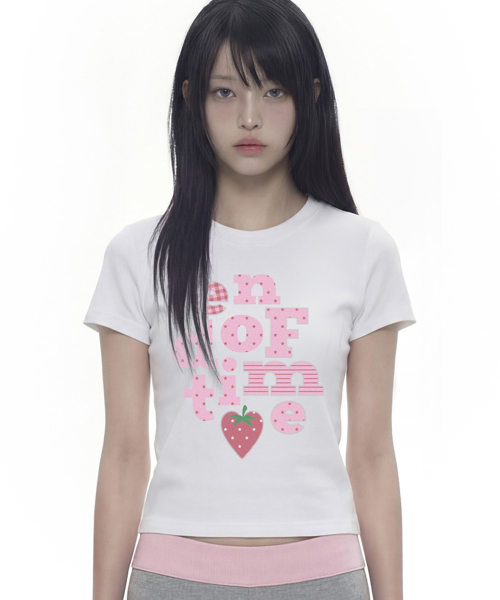 GRAVER（グレーバー）の「[ユニセックス]END OF TIME BERRY スリム半袖Tシャツ_4色（Tシャツ/カットソー・レディース・ブラック/スカイブルー/ホワイト/イエロー・X-SMALL）」の12枚目の写真